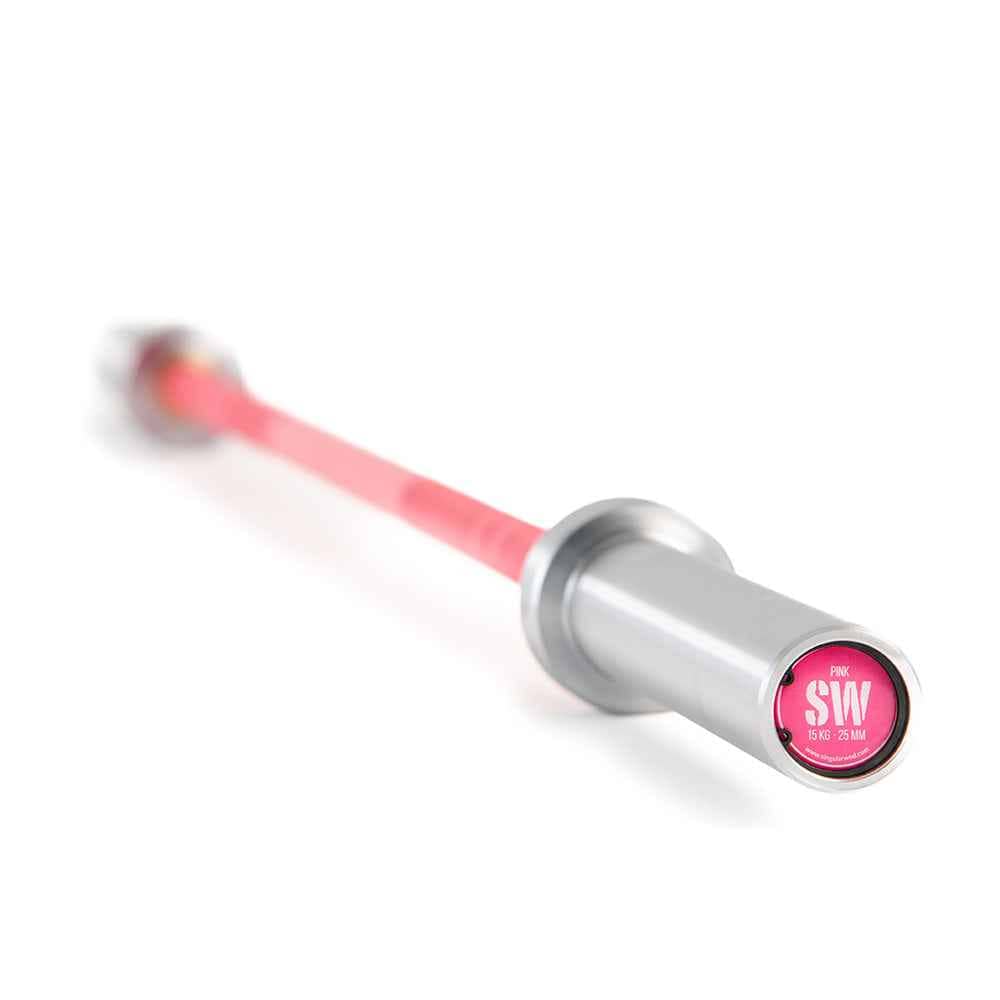 BARRA OLIMPICA 15 KG ROSA HOME-CROMO
