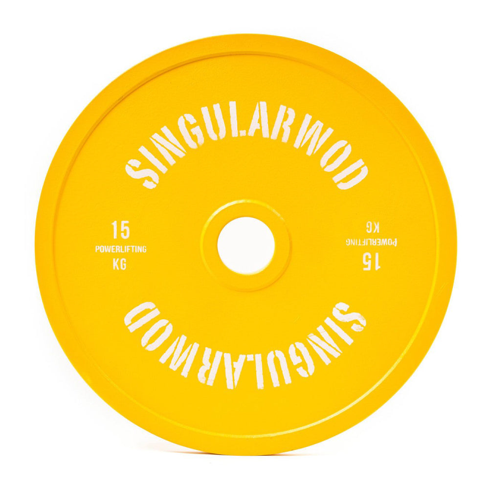 Disco Powerlifting Amarillo 15 kg - SINGULARWOD