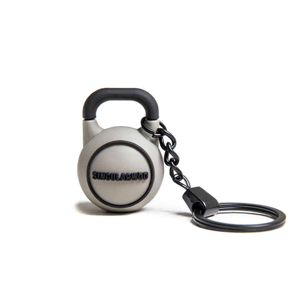 PORTE-CLÉS KETTLEBELL SW GRIS - SINGULARWOD