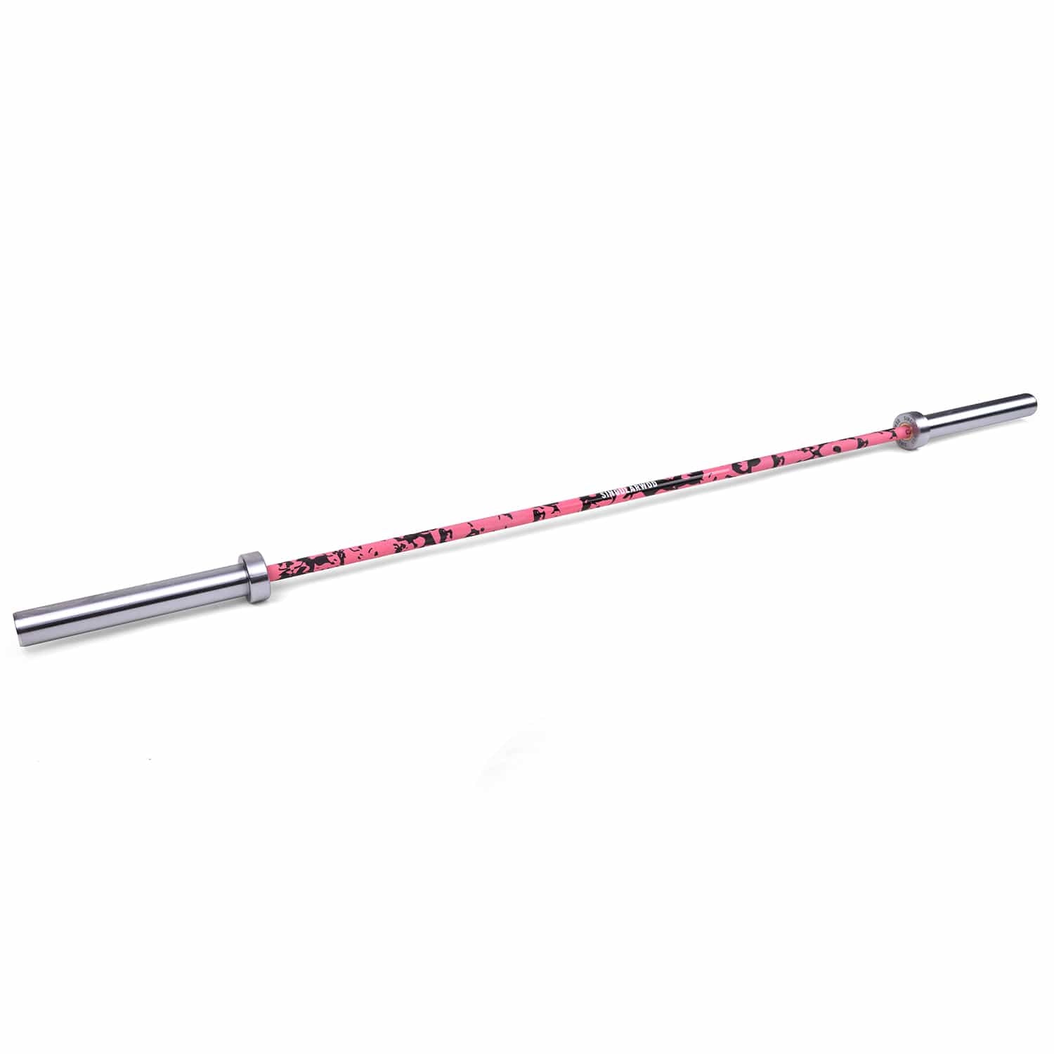 BARRE OLYMPIQUE 15 KG ROSE CAMO HOME-CHROME - SINGULARWOD