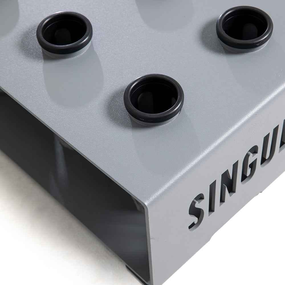 SUPPORTO VERTICALE PER 9 BARRE GRIGIO