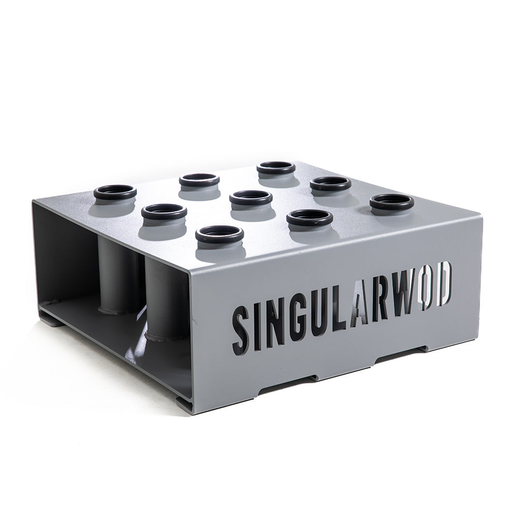 SOPORTE VERTICAL PARA 9 BARRAS GREY