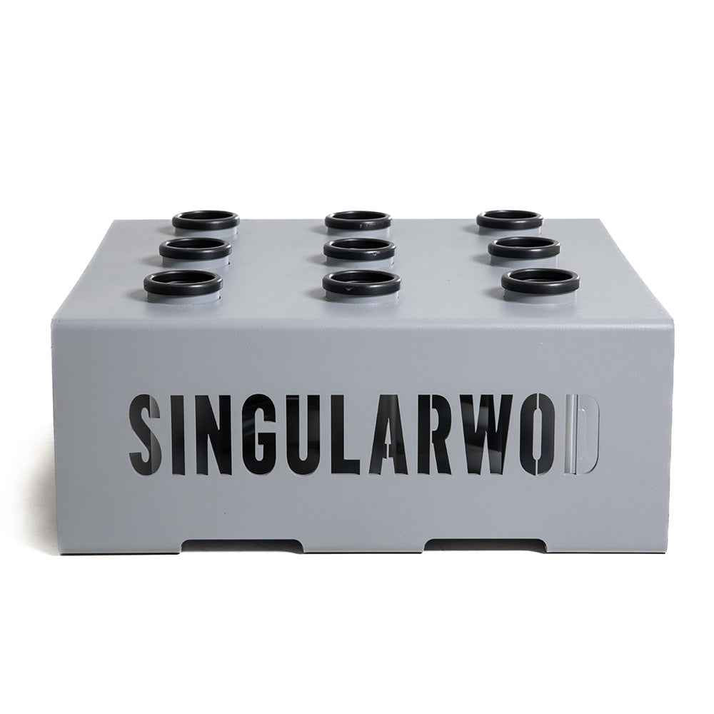 SOPORTE VERTICAL PARA 9 BARRAS GREY