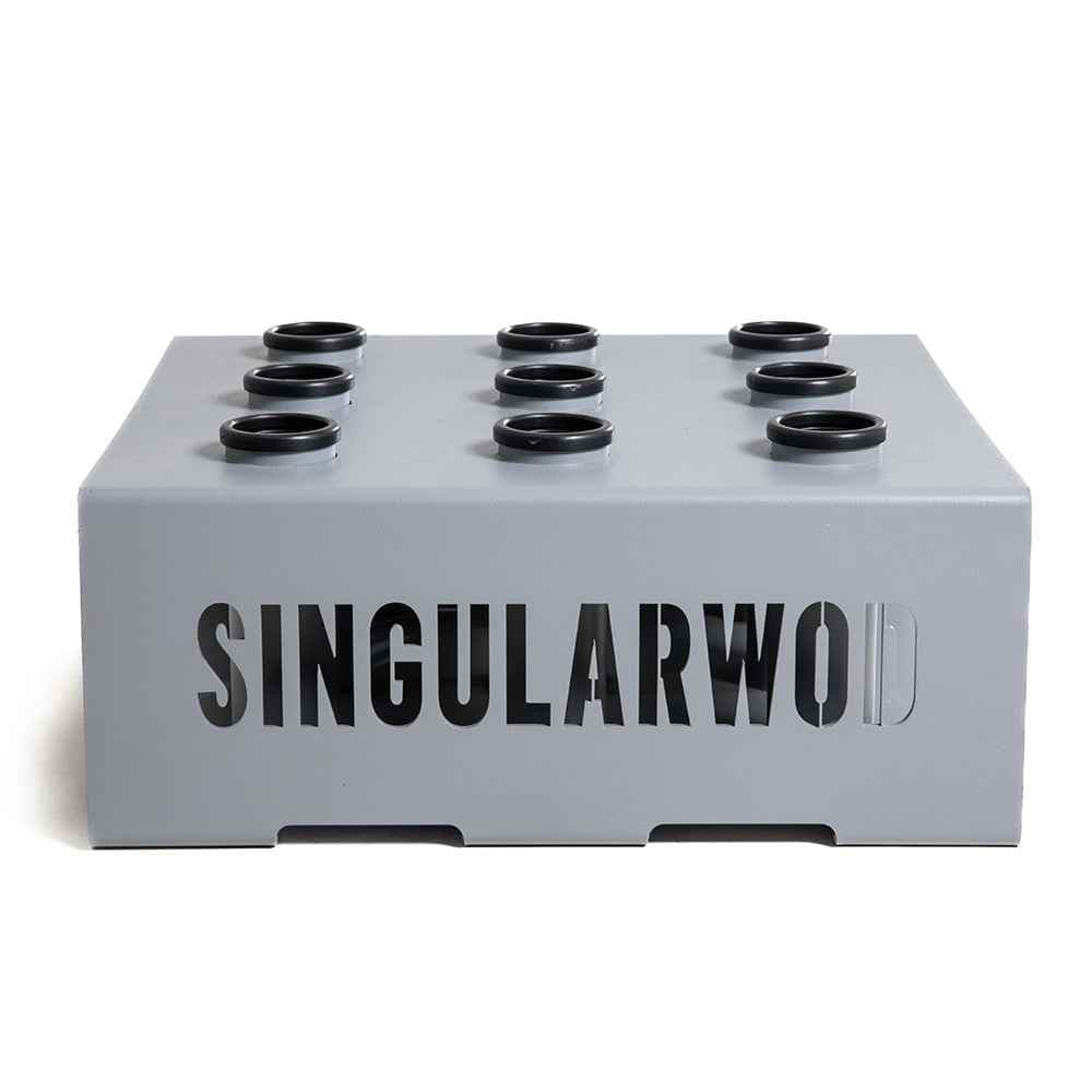 SUPPORTO VERTICALE PER 9 BARRE GRIGIO