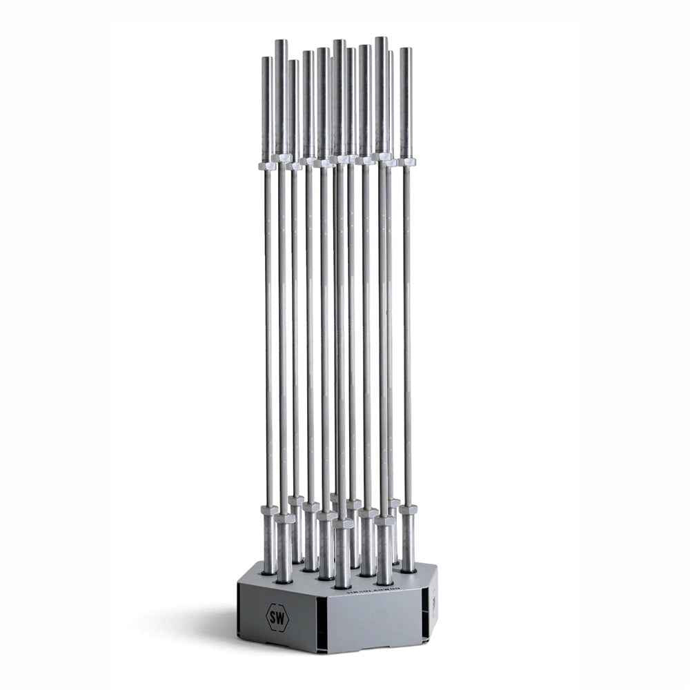 SOPORTE VERTICAL PARA 12 BARRAS GREY