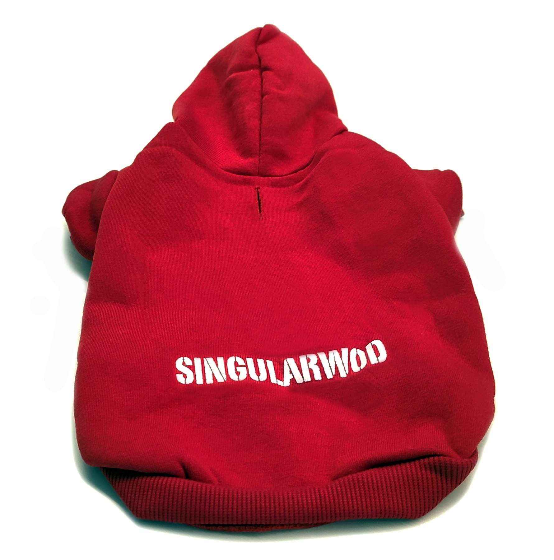 SUDADERA PARA PERRO ROJO M