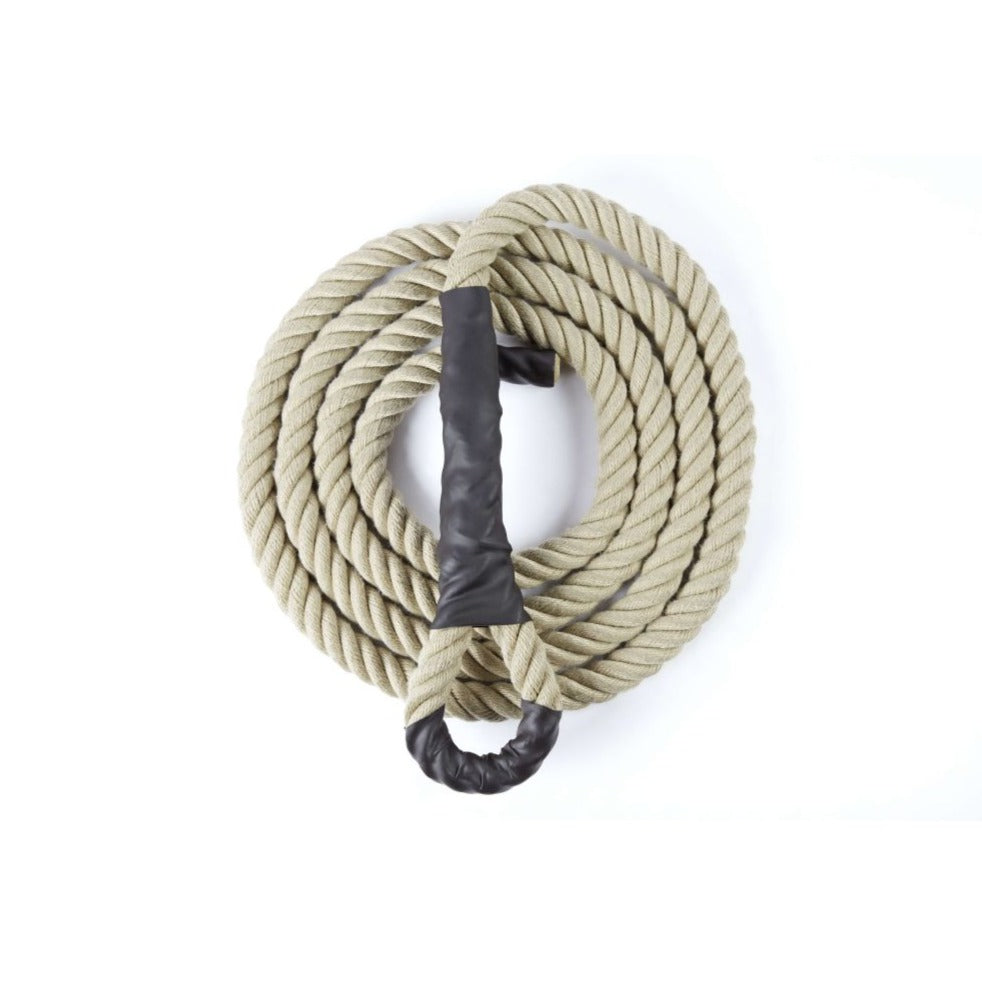CUERDA DE TREPA CÁÑAMO SINTÉTICO DE 5 MTS DIAMETRO 34 MM (Con Gaza) - SINGULARWOD