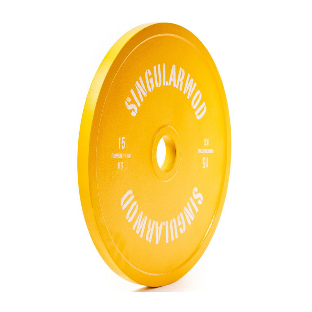 Disco Powerlifting Amarillo 15 kg - SINGULARWOD