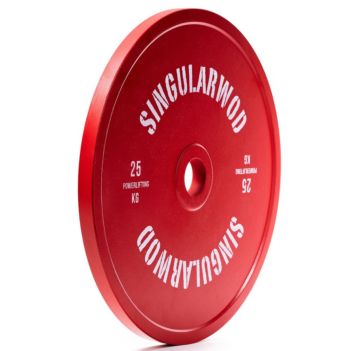 Disco Powerlifting Rojo 25 kg - SINGULARWOD