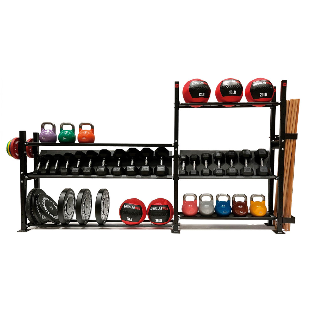 ESTANTERÍA MODULAR DE 120 CM DE ALTO (4 PILARES) - SINGULARWOD