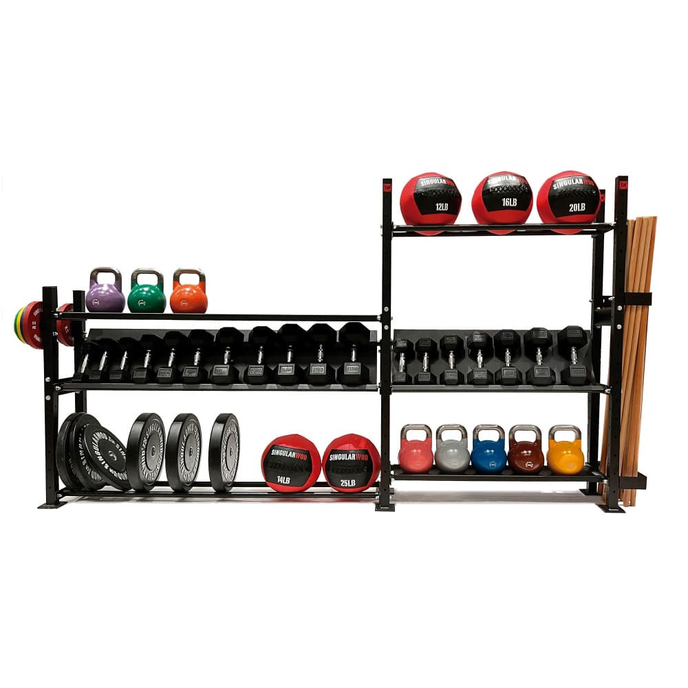 MODULAR SHELVING 120 CM HIGH (4 PILLARS) - SINGULARWOD