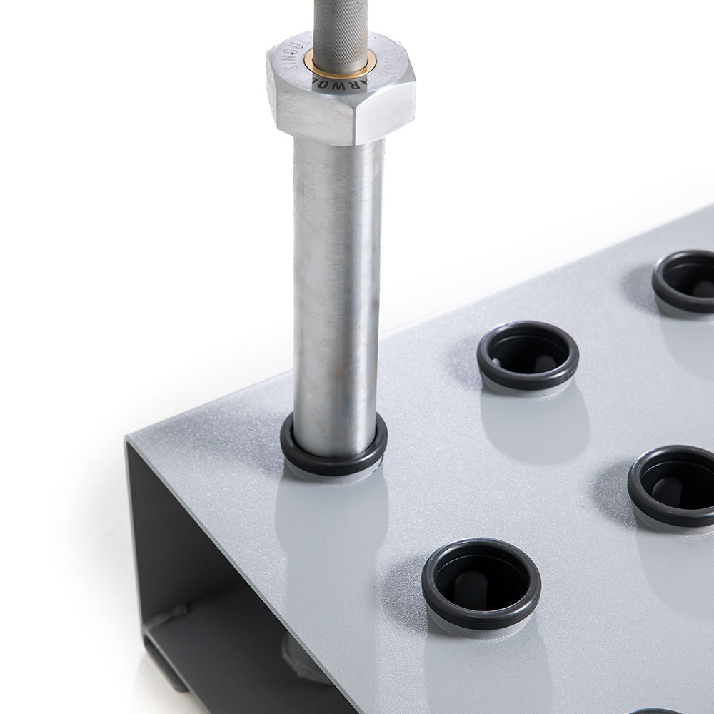 SOPORTE VERTICAL PARA 9 BARRAS GREY