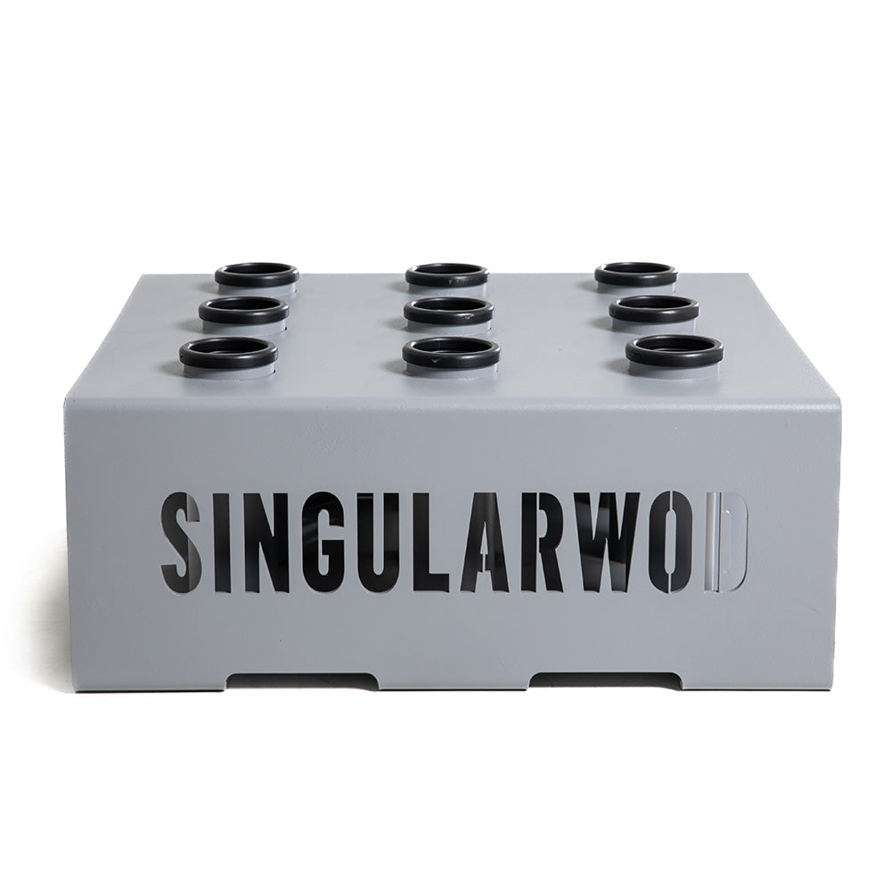 SOPORTE VERTICAL PARA 9 BARRAS GREY