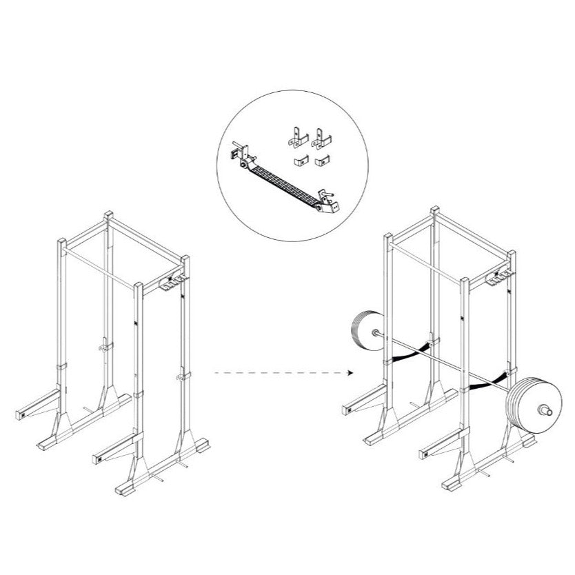 Slingas de seguridad para rack de potencia (par)