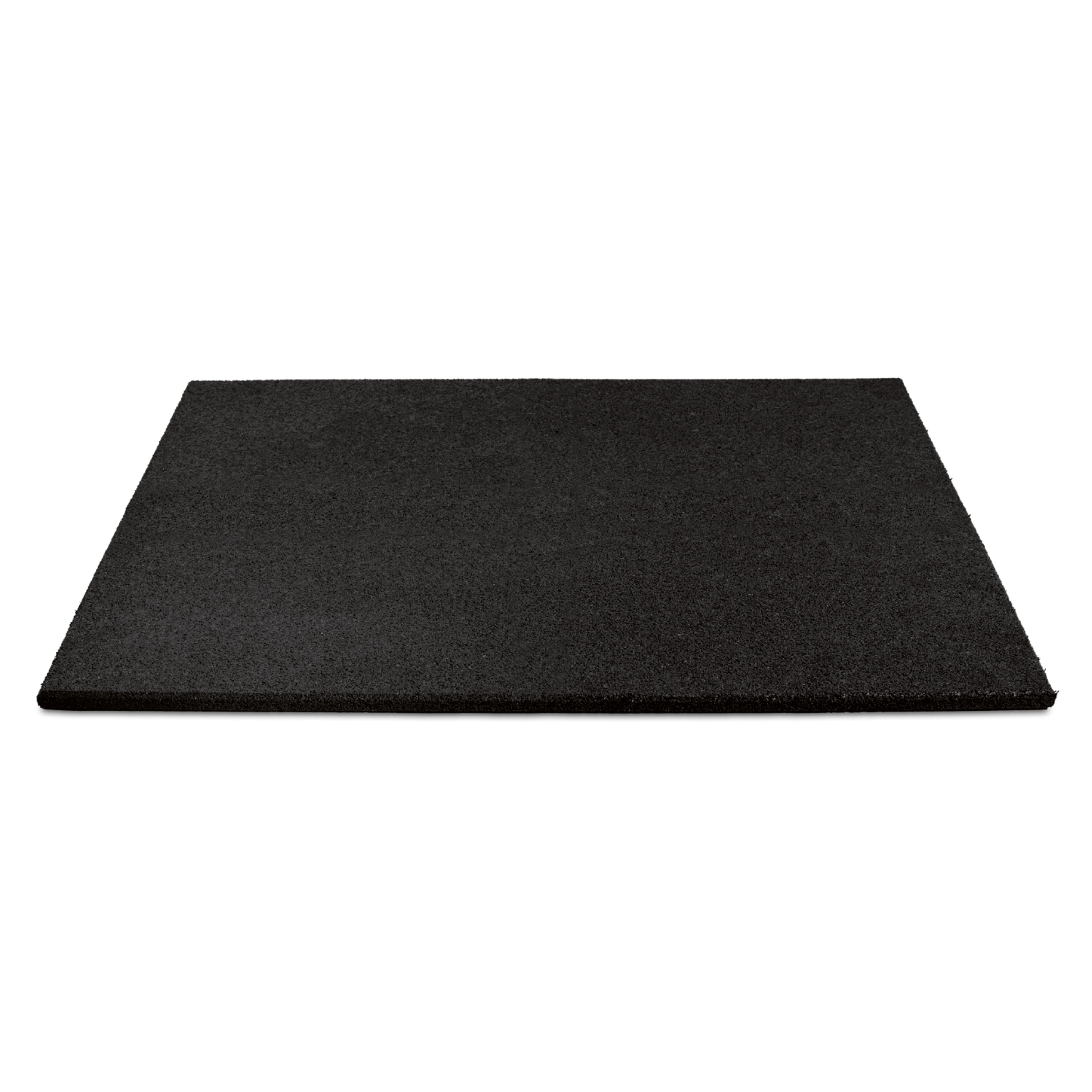 Fine grain solid rubber tile