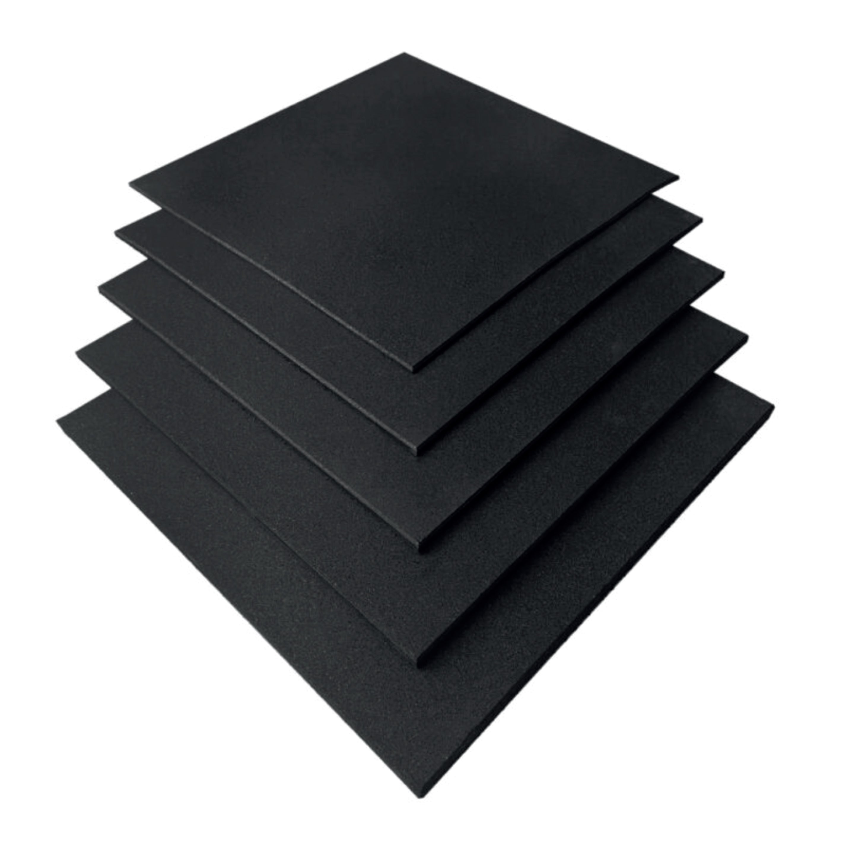 Fine grain solid rubber tile